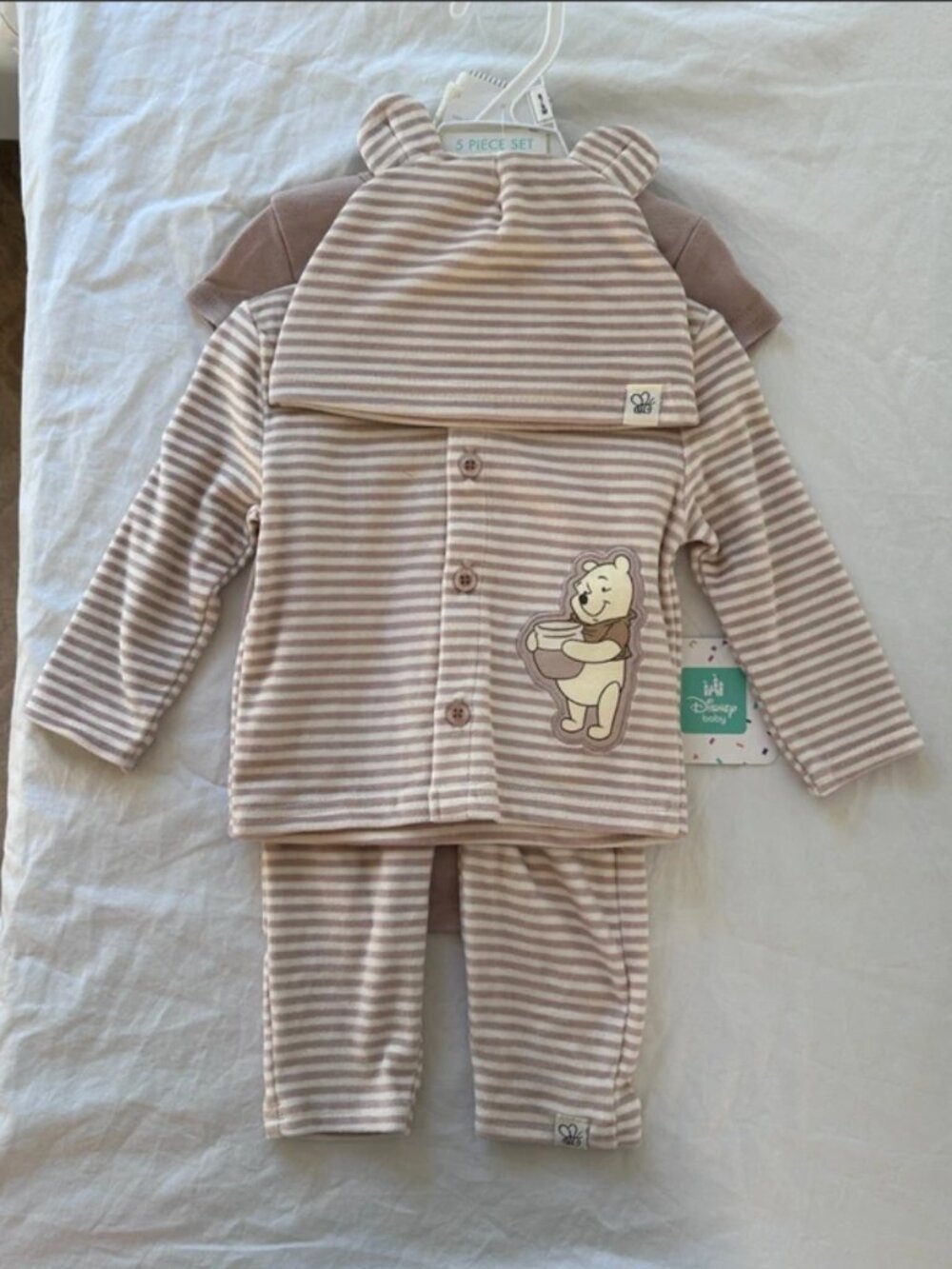 Disney Baby Winnie the Pooh 5 Piece Set- Size 6-9M